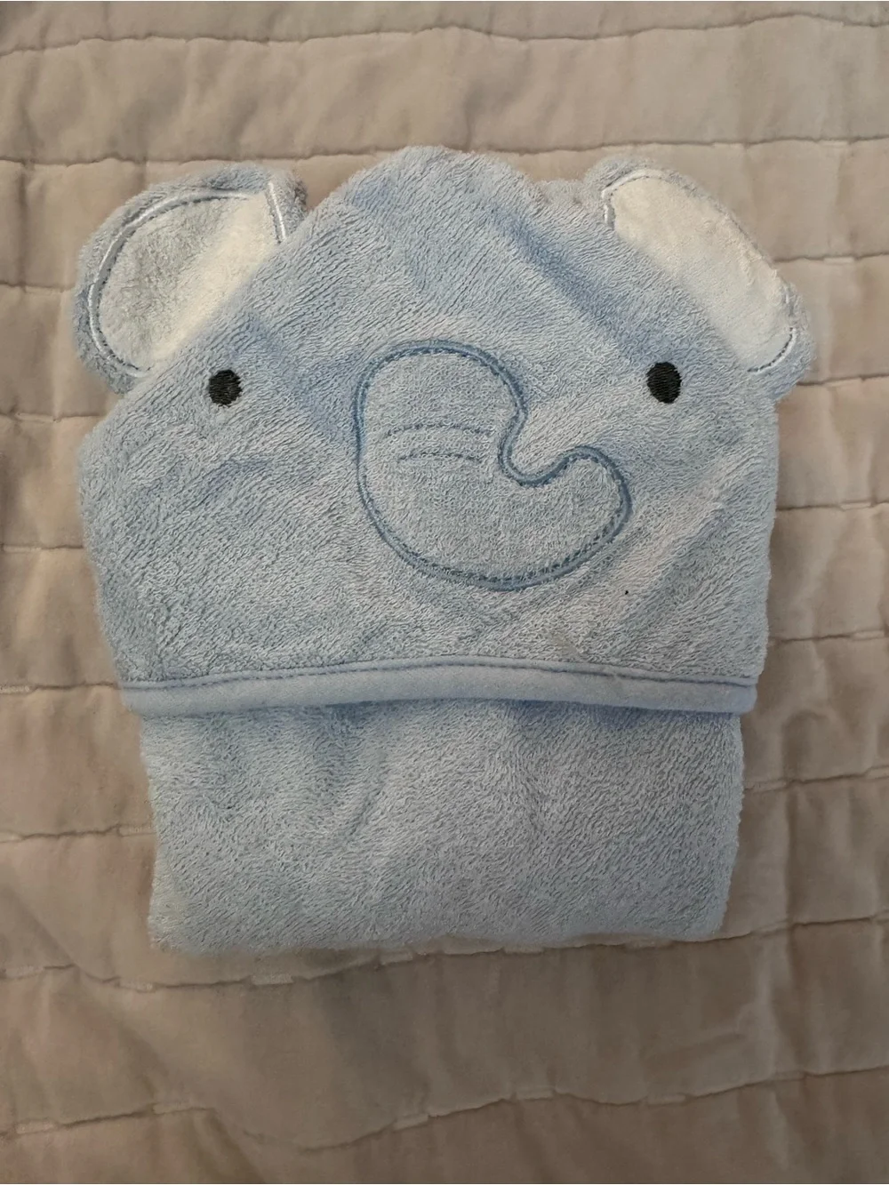 Cloud Island Hooded Baby Towel Set with Animal Hoods - Shark and Elephant